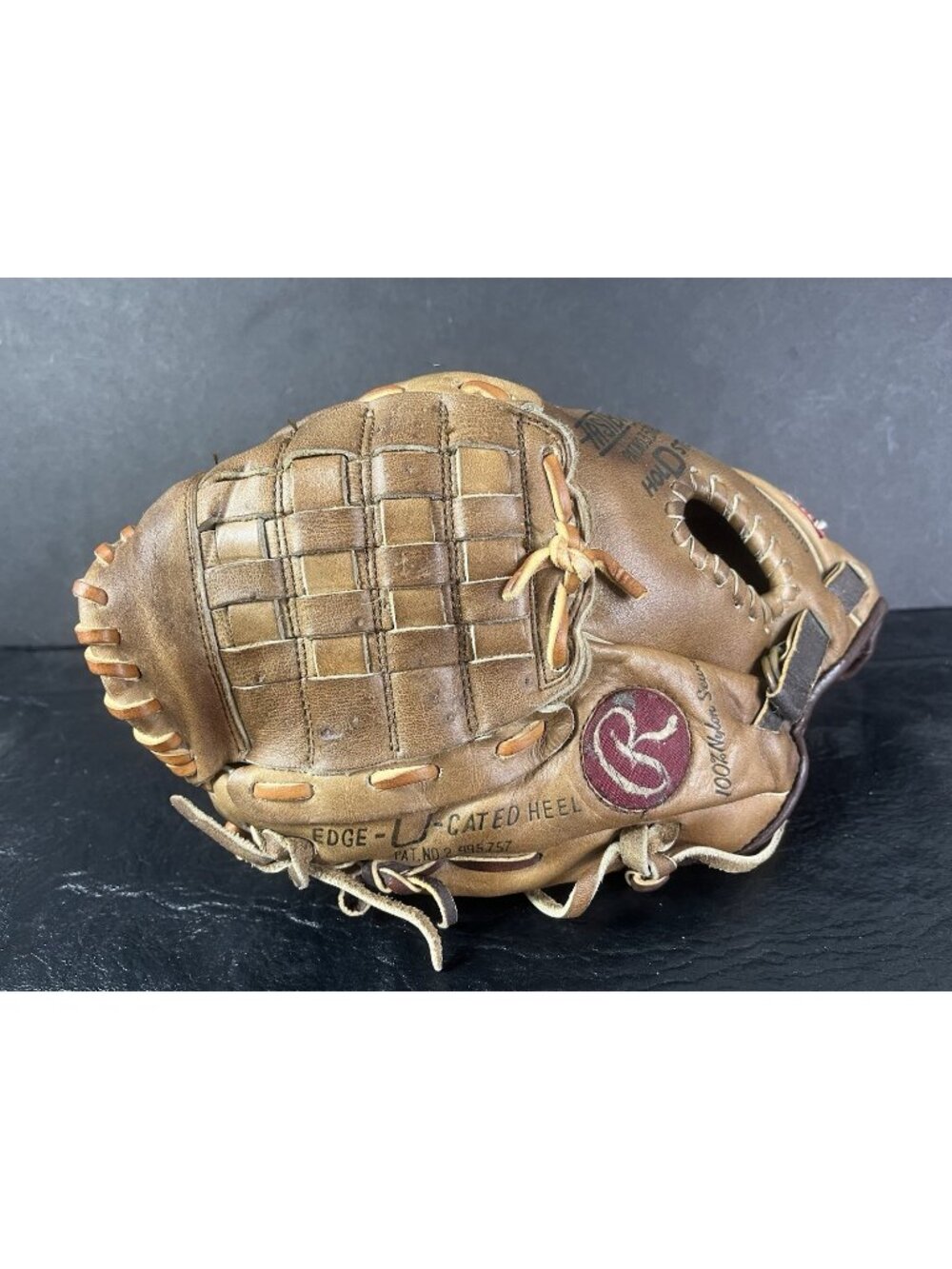 Vtg 1970s Rudi Rawlings Baseball Glove Yth GJF7 LHT Lefty Deep Well Basket Web
